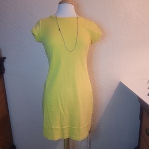 New York & Co yellow slip dress